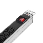 Блок розеток Rem-10 без шнура с фил. и инд., 10 IEC 60320 C13, вход IEC 60320 C14, 10A, алюм., 19' (R-10-10C13-FI-440-Z), фото11