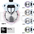 Чайник электрический Kitfort КТ-640-1 1.7л. 2200Вт голубой (корпус: пластик/стекло), фото2