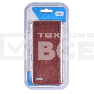 Портативный аккумулятор Buro T4-10000-B Li-Pol 10000mAh 2A+1A черный 2xUSB
