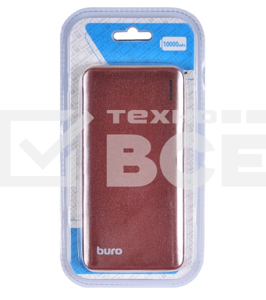 Портативный аккумулятор Buro T4-10000-B Li-Pol 10000mAh 2A+1A черный 2xUSB