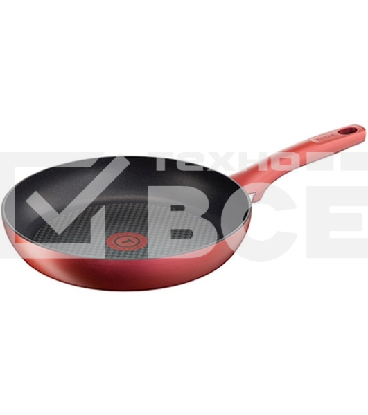 Сковорода Tefal Character C6828375 круглая ручка несъемная (без крышки) красный (2100095439)