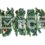 Еловый шлейф 2,7 м  с шишками, объем 36 см, фото3