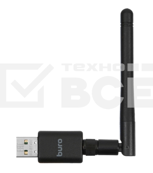 Адаптер USB Buro BU-BT40С Bluetooth 4.0+EDR class 1 100м черный