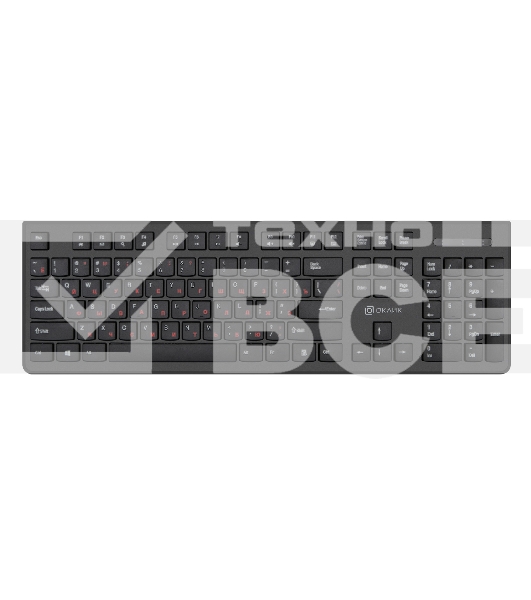 Клавиатура Oklick 505M черный USB slim