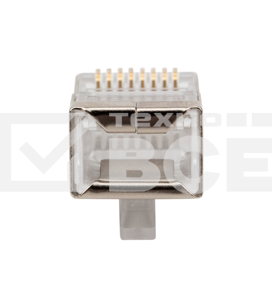 Разъем сетевой Rexant  LAN на кабель, штекер 8Р8С (Rj-45), под обжим, в экране, (10шт.)