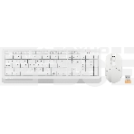 Клавиатура + мышь A4Tech Fstyler FG1012 клав:белый мышь:белый USB беспроводная Multimedia, фото5