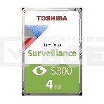 Жесткий диск Toshiba HDD  SATA3 4Tb Surveillance S300 (SMR) 5400  256Mb  (analog HDWT740UZSVA), фото2