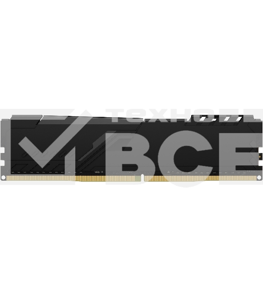 Оперативная память Kingston Fury Beast, DDR4, 8GB (1x8GB), 3600MHz, CL17, с радиатором, черны