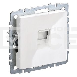 Роз. комп. IEK BRITE RJ45 кат.5E РК10-БрБ бел.