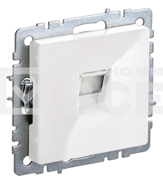Роз. комп. IEK BRITE RJ45 кат.5E РК10-БрБ бел.