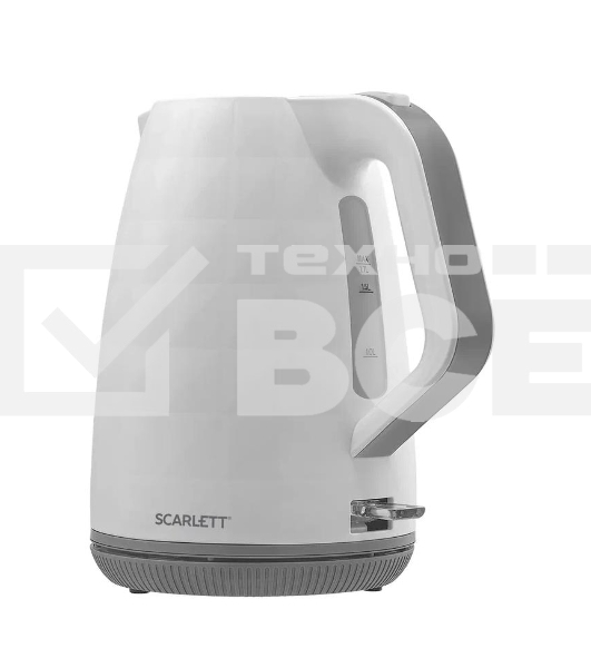 Чайник электрический Scarlett SC-EK18P49 1.7л. 2200Вт белый/серый (корпус: пластик)