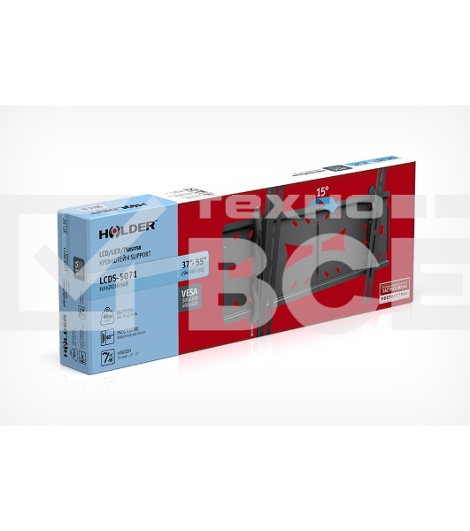 Кронштейн для телевизора Holder LCDS-5071 темный металлик 37