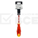 Отвертка диэлектрическая Сибртех PH2 x 100 мм, до 1000 В, двухкомпонентная рукоятка, фото 1