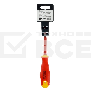 Отвертка диэлектрическая Сибртех PH2 x 100 мм, до 1000 В, двухкомпонентная рукоятка