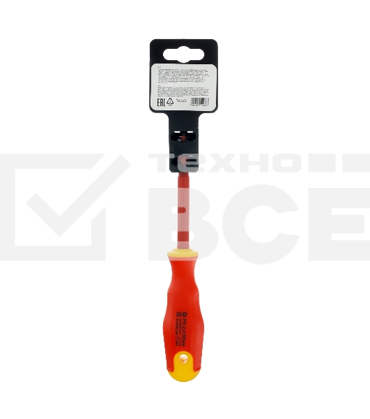Отвертка диэлектрическая Сибртех PH2 x 100 мм, до 1000 В, двухкомпонентная рукоятка