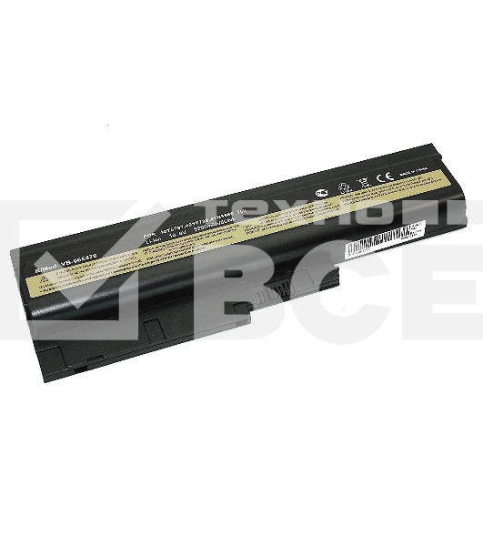 Аккумуляторная батарея для ноутбука Lenovo ThinkPad T60, T60p, T61 10.8V 5200mAh OEM черный