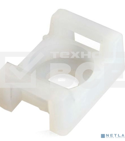Площадка монтажная под винт ПМО 15х10 бел. (уп.100шт) Fortisflex 62451