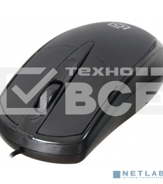 Мышь Oklick 125M черный оптическая (1200dpi) USB (2but)