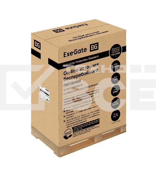 Источник бесперебойного питания On-line ExeGate PowerExpert TL-575-10kVA.192V.LCD.AVR.T.USB.RS232.SNMP <10000VA/10000W, On-Line, PF=1, LCD, клеммы, RS232, USB, SNMP-slot, встроенные батареи 12V 7.2Ah - 16шт, возможность подключения до 4 внешних батарейных