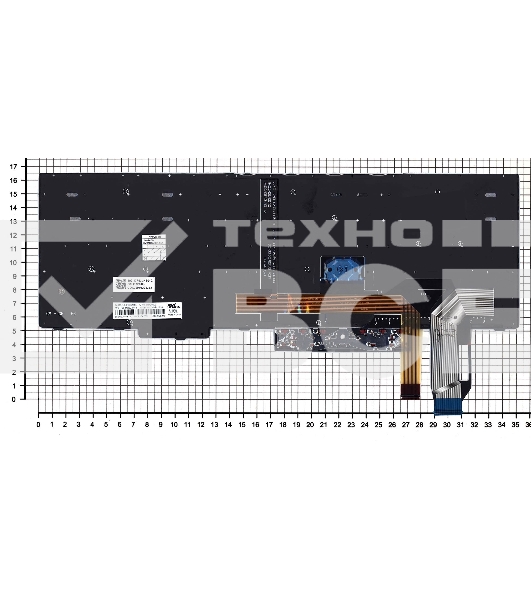 Клавиатура для ноутбука Lenovo ThinkPad T15 черная с подсветкой