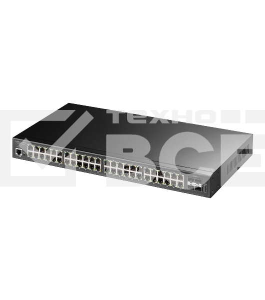 Коммутатор 48-Port Layer 2 Managed Gigabit PoE++ Switch with 4 10G SFP ports 720W