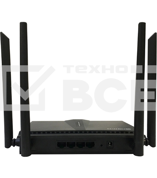 Двухдиапазонный Wi-Fi 6 маршрутизатор AX1800, 1x1000Base-T WAN, 3x1000Base-T LAN, 4 внешние антенны 5 dBi