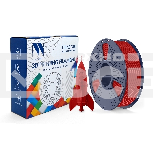 Филамент NVPRINT PLA High Speed Red для 3D печати диаметр 1.75мм  длина 330 метров  масса 1 кг