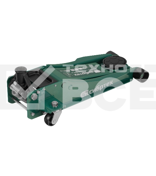 Домкрат гидравлический подкатной Сибртех, 3 т, 85-490 мм, быстрый подъем, низкий подхват, проф.