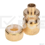 Коннектор для шланга латунный быстросъемный 1/2дюйм с аквастопом ЧЕТЫРЕ СЕЗОНА 62-0279, фото3