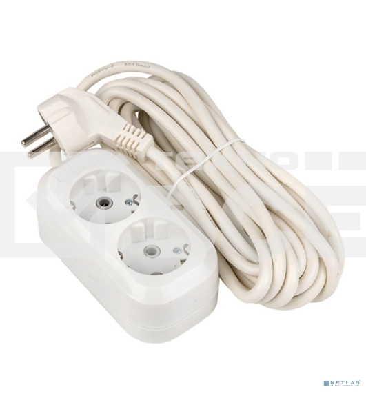 Удлинитель EKF UBA16-310-2-05 'Эксперт' 2 гнезда 5 метров 16А/3,5 кВт с заземлением ПВС 3х1 EKF PROxima