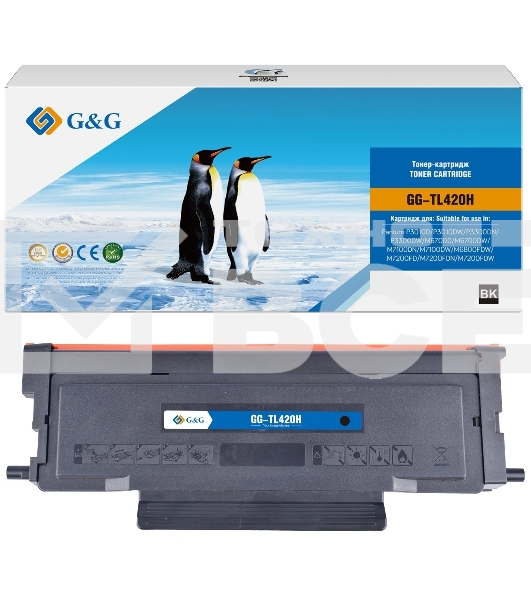 Картридж лазерный G&G GG-TL420H TL-420H черный (3000стр.) для Pantum P3010D/P3010DW/P3300DN/P3300DW/M6700D/M6700DW/M7100DN/M7100DW/M6800FDW/M7200FD/M7200FDN/M7200FDW