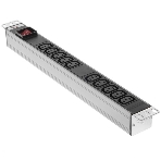 Блок розеток Rem-10 без шнура с фил. и инд., 10 IEC 60320 C13, вход IEC 60320 C14, 10A, алюм., 19' (R-10-10C13-FI-440-Z), фото10