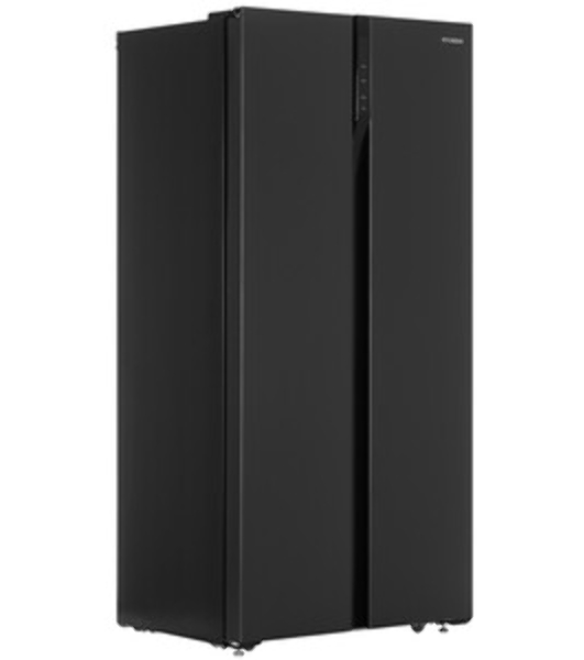 Холодильник Hyundai CS4505F нержавеющая сталь двухкамерный Side by Side 271/165л морозилка сбоку
