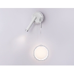 Настенный светодиодный светильник Ambrella light FL51651/1+1 WH/CH белый/хром 10W 4200K 500*227*90, фото4