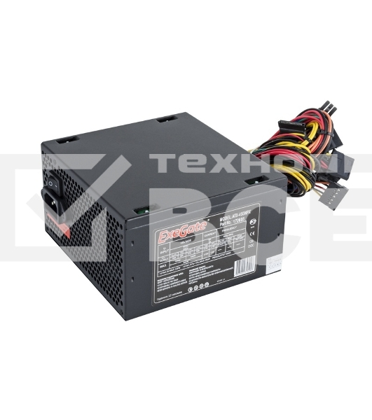 Блок питания Exegate, 450NPX (EX224733RUS), 450Вт, black, 120мм, черный