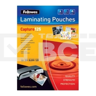Пленка для ламинирования Fellowes, 125 мкм, Credit Card (54х86 мм), 100 шт., глянцевая(FS-53063)