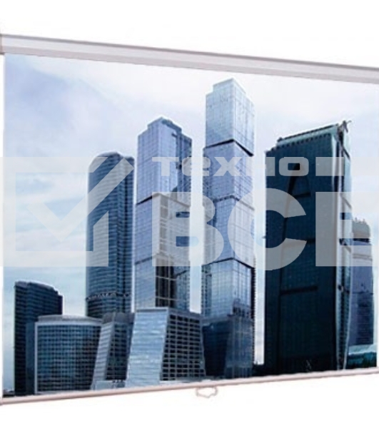 Настенный экран [LEP-100102] Lumien Eco Picture 180х180 см Matte White, восьмигранный корпус, возм. потолочн-настенного крепления (ТРЕУГОЛЬНАЯ уп)