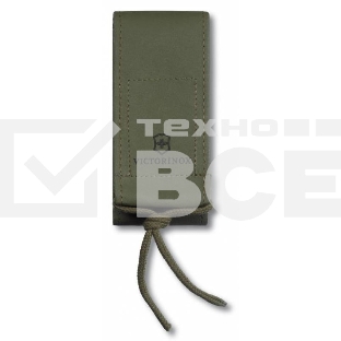 Чехол из иск.кожи Victorinox Leather Imitation Pouch (4.0822.4) зеленый с застежкой на липучке без упаковки