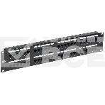 Патч-панель ITK 2U кат. 5Е UTP 48 портов (Dual) с каб. орг-м, фото 1