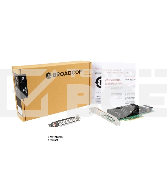 Контролер LSI 9400-8i SGL (05-50008-01), PCIe 3.1 x8 LP, Tri-Mode SAS/SATA/NVMe 12G HBA, 8port(1*int SFF8643), 3408 IOC