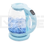 Чайник электрический Kitfort КТ-640-1 1.7л. 2200Вт голубой (корпус: пластик/стекло), фото3