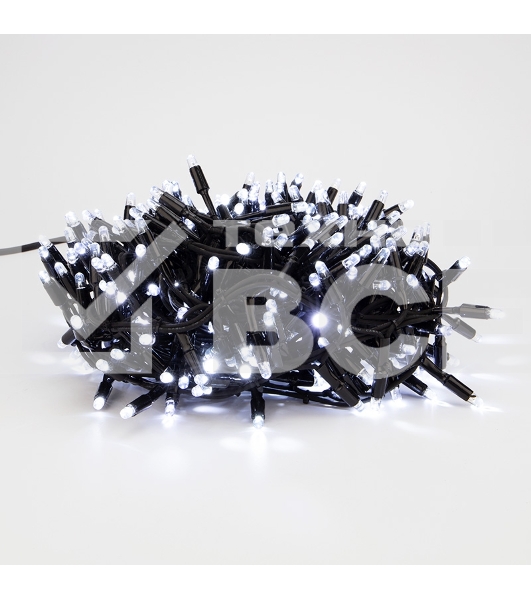 Гирлянда «Кластер» 10 м, 400 LED, черный каучук, IP67, соединяемая, цвет свечения белый NEON-NIGHT