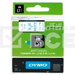 Картридж ленточный Dymo D1 S0720540 белый/синий для Dymo, фото 1