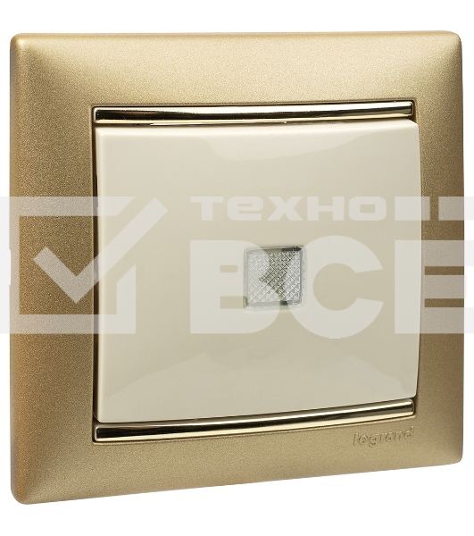 Выключатель Legrand 774310 Valena 10А c подсветкой, сл. кость