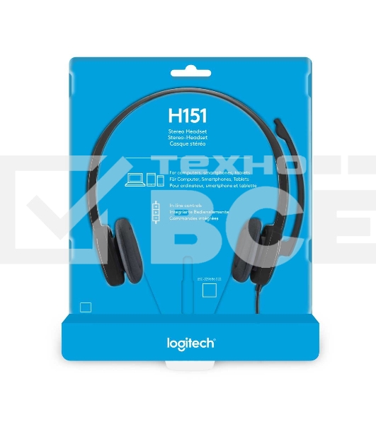 Наушники Logitech Headset H151 Stereo черный