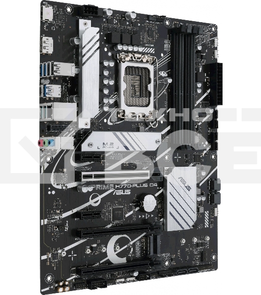 Материнская плата ASUS PRIME H770-PLUS D4, LGA 1700, Intel H770, 4xDDR4, 4xSATA, 3xM.2 PCIe 4.0 x4, 1xPCIe 5.0 x16, 2xPCIe 4.0 x4, 1xHDMI, 1xDP, 1xUSB-C 3.2 Gen 2, 2xUSB 3.2 Gen 2, 3xUSB 3.2 Gen 1, 1x 1Gb LAN, 3x3.5 мм, 7.1, ATX