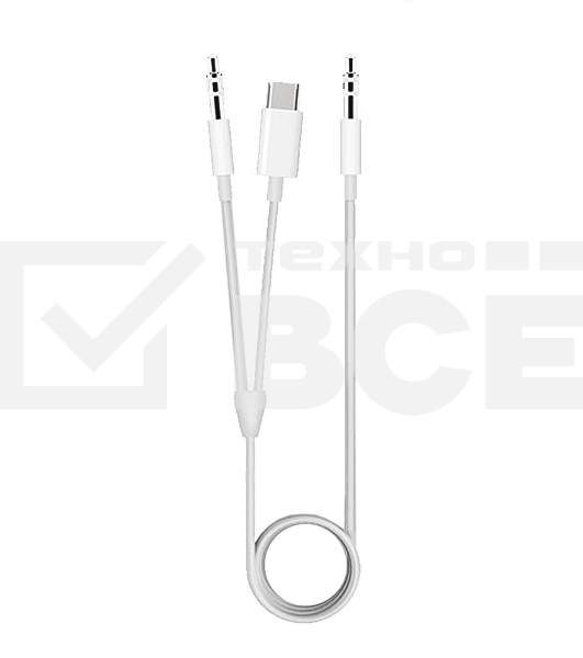 Аудио Адаптер MH-CM30 Type-C - 3,5mm plug 2 in 1 AUX (белый)