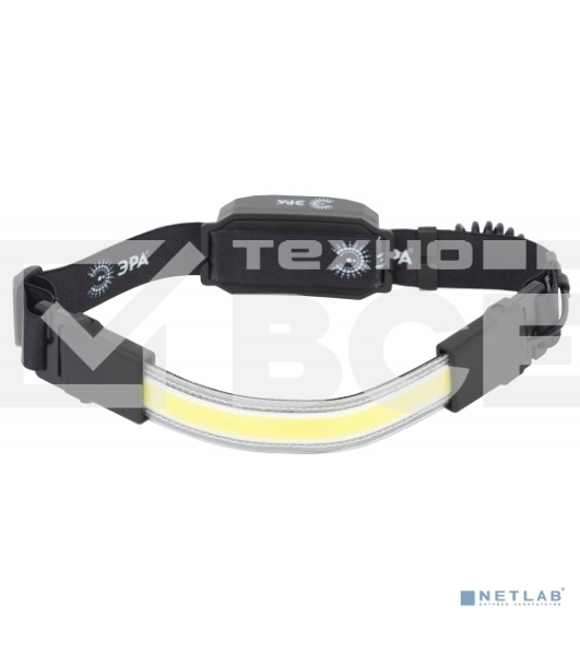 Фонарь налобный ЭРА светодиодный GA-807 'Кибер' аккумуляторный 10Вт COB 3 режима miscro USB