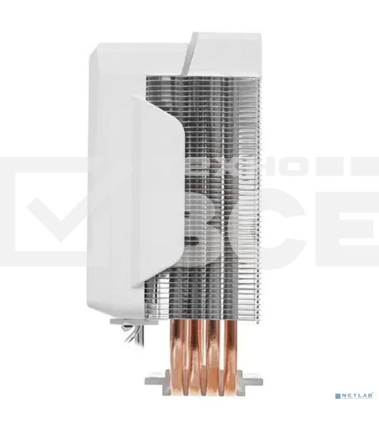 Кулер для процессора AeroCool / Formula Cylon 4F белый, 120 мм, алюминий/медь, 1800 об/мин, 26 дБ, 4 pin, 145 Вт, 160 мм