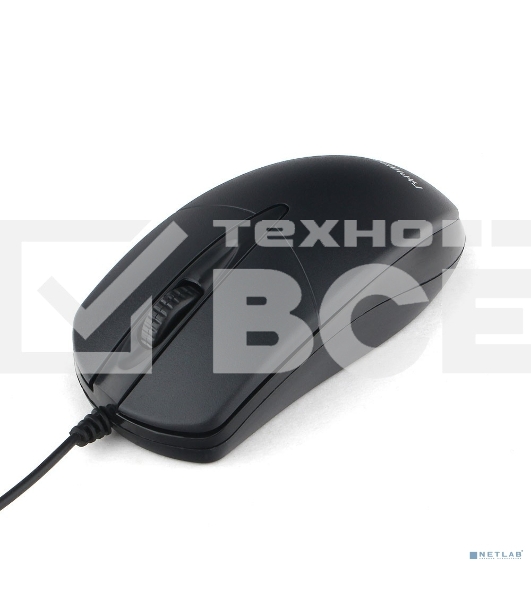 Мышь Гарнизон GM-220, USB, чип- Х, черный,1000 DPI, 2кн.+колесо-кнопка